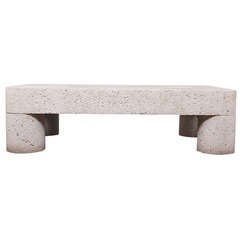Vintage Large Cast Concrete Coffee Table