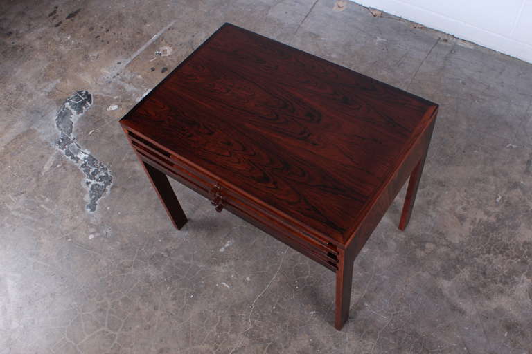 Mid-20th Century Rosewood Folding Tables by Illum Wikkelso