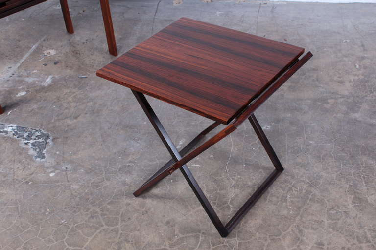 Rosewood Folding Tables by Illum Wikkelso 3