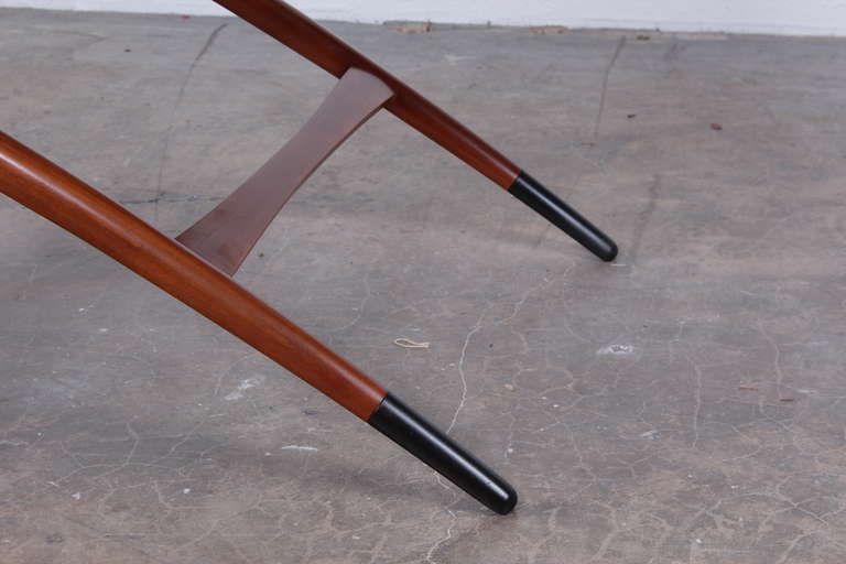 Mid-20th Century Rare Adjustable Folding Table by Edward Wormley for Dunbar