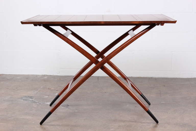 Rare Adjustable Folding Table by Edward Wormley for Dunbar 3