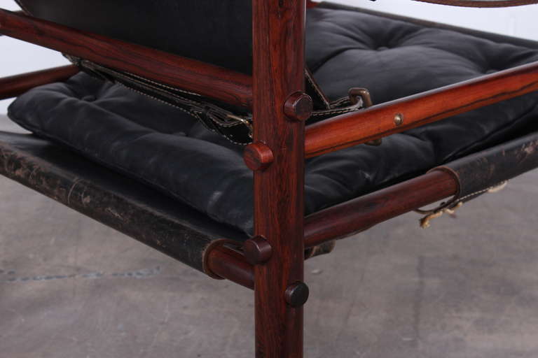 Pair of Rosewood Safari Chairs by Arne Norell 2