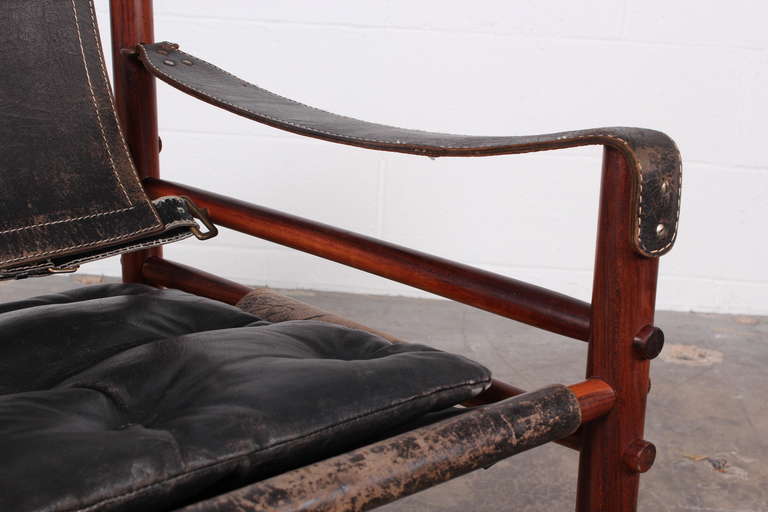 Pair of Rosewood Safari Chairs by Arne Norell 4