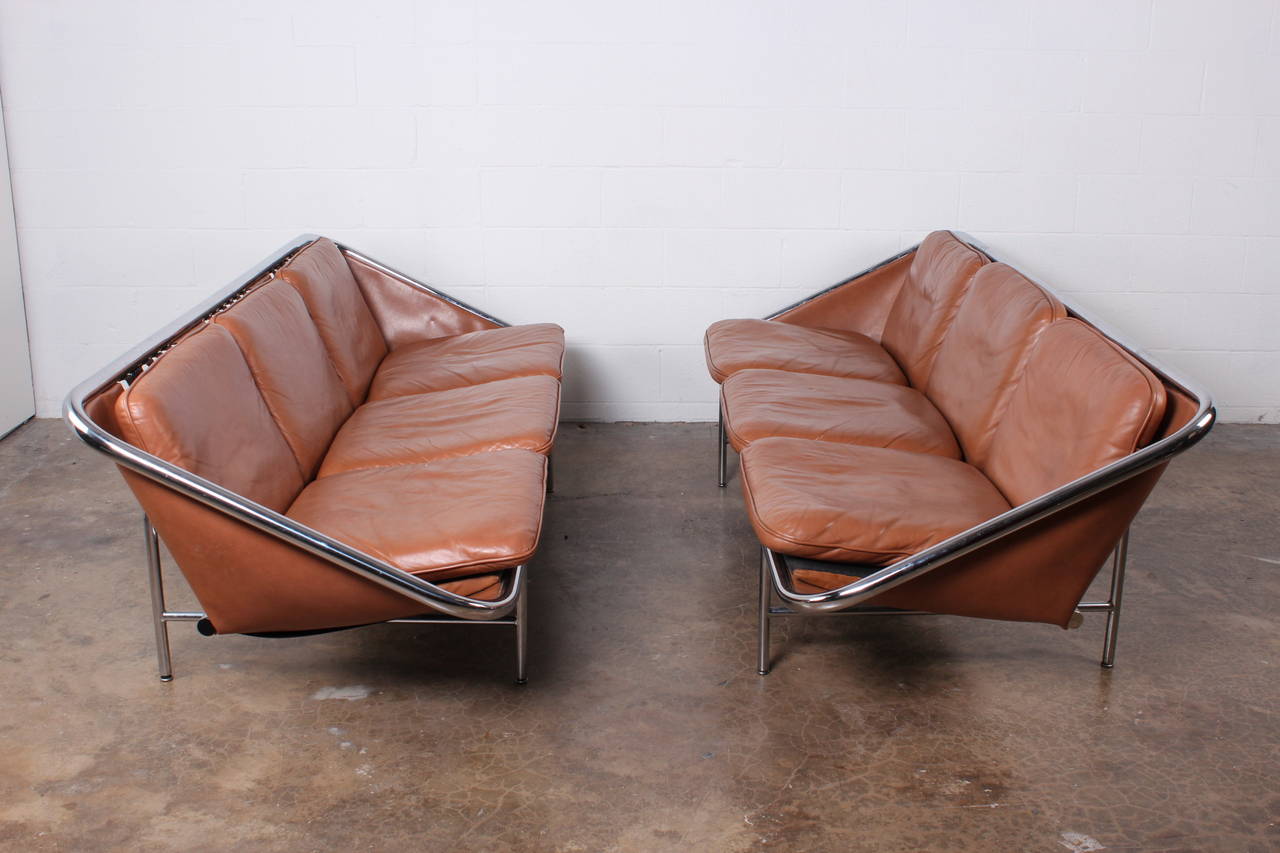 Pair of Sling Sofas by George Nelson 5