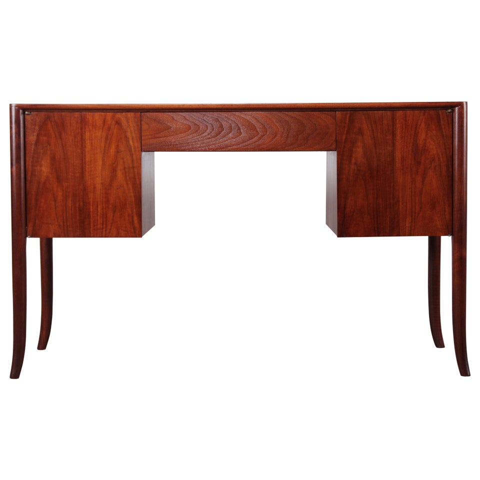 Walnut Desk by T.H. Robsjohn-Gibbings for Widdicomb