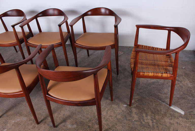 Set of Round Chairs by Hans Wegner In Excellent Condition In Dallas, TX
