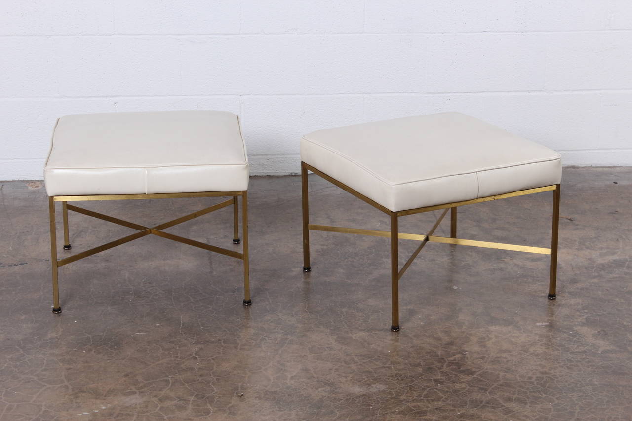 Pair of Stools by Paul McCobb for Calvin In Good Condition In Dallas, TX