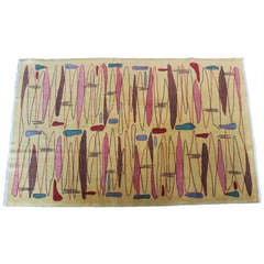 1950's French Modernist Rug