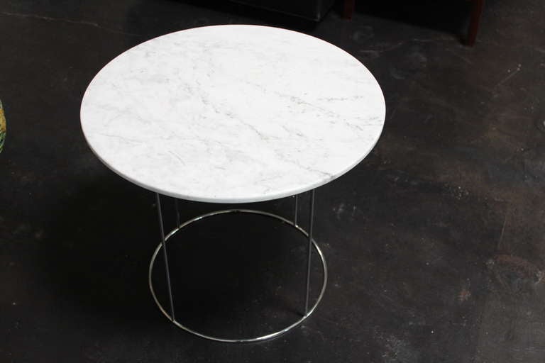 American Marble Side Table By Hugh Acton