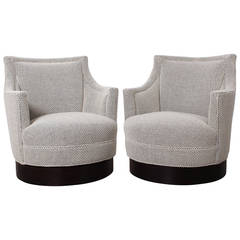 Pair of Swivel Chairs by Edward Wormley for Dunbar 11