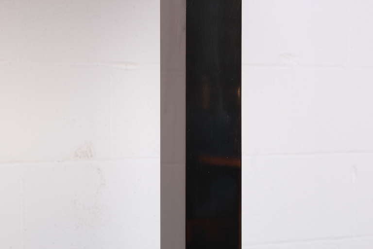 Gunmetal and Brass Floor Lamp by Karl Springer 1