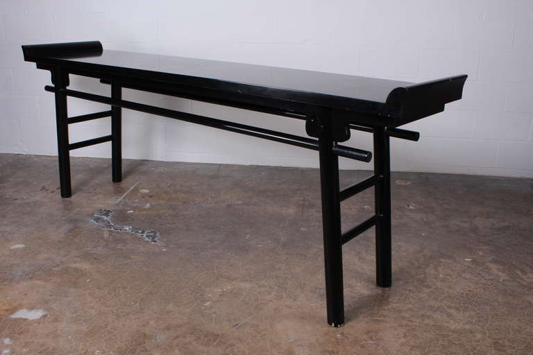 Large Lacquered Console Table by Karl Springer 4
