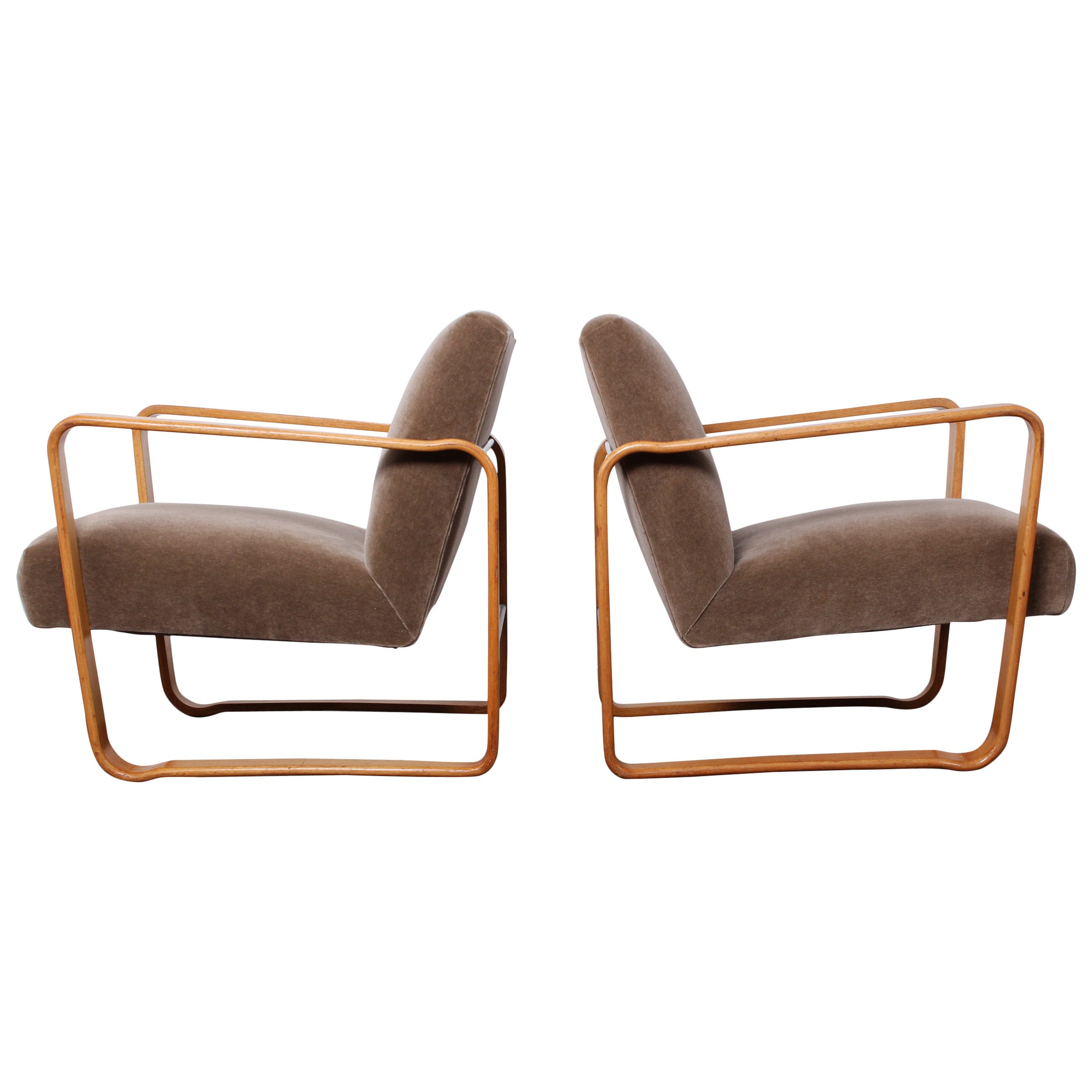 Pair of Tank Chairs by Edward Wormley for Dunbar