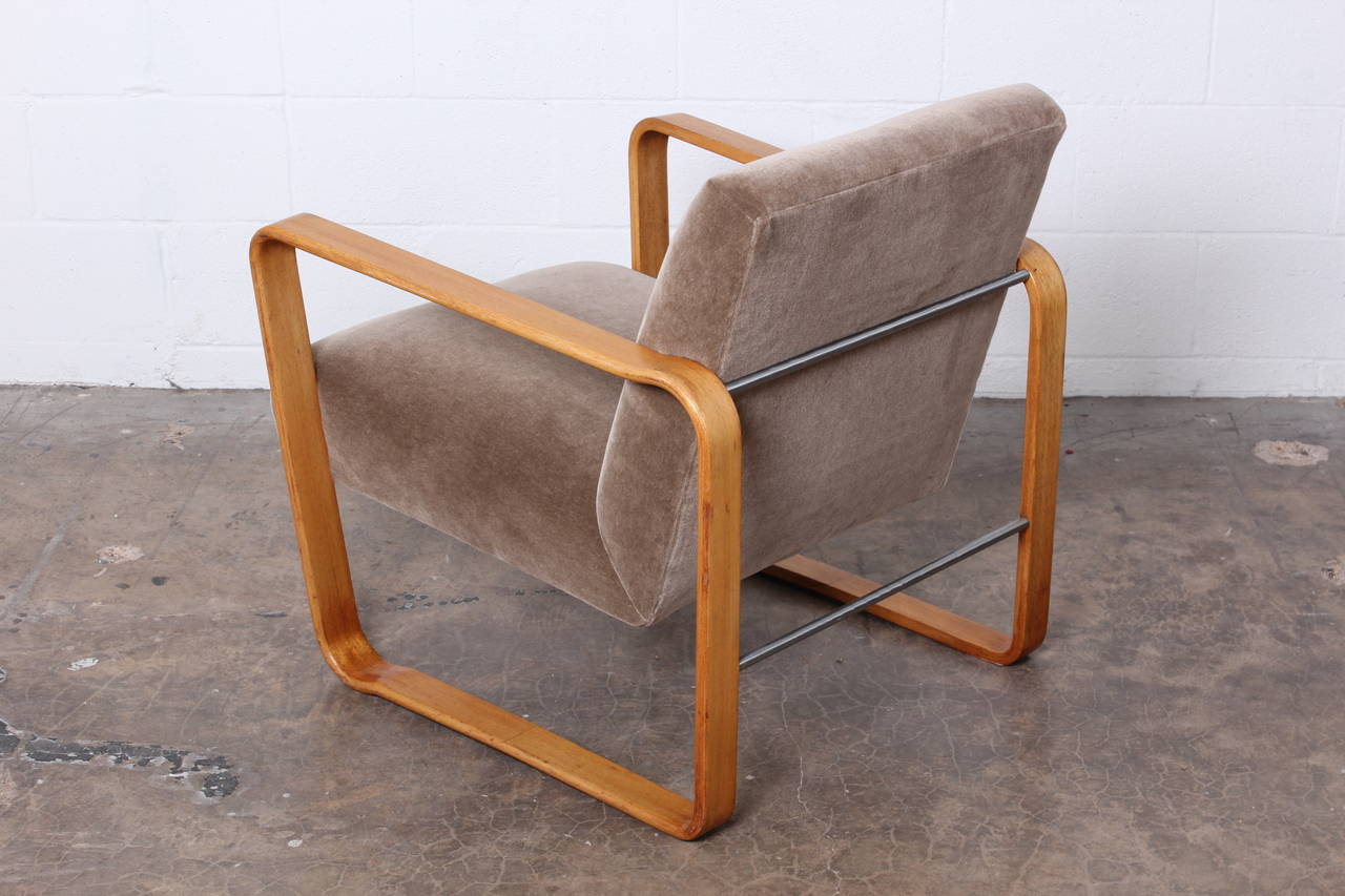 Mid-20th Century Pair of Tank Chairs by Edward Wormley for Dunbar