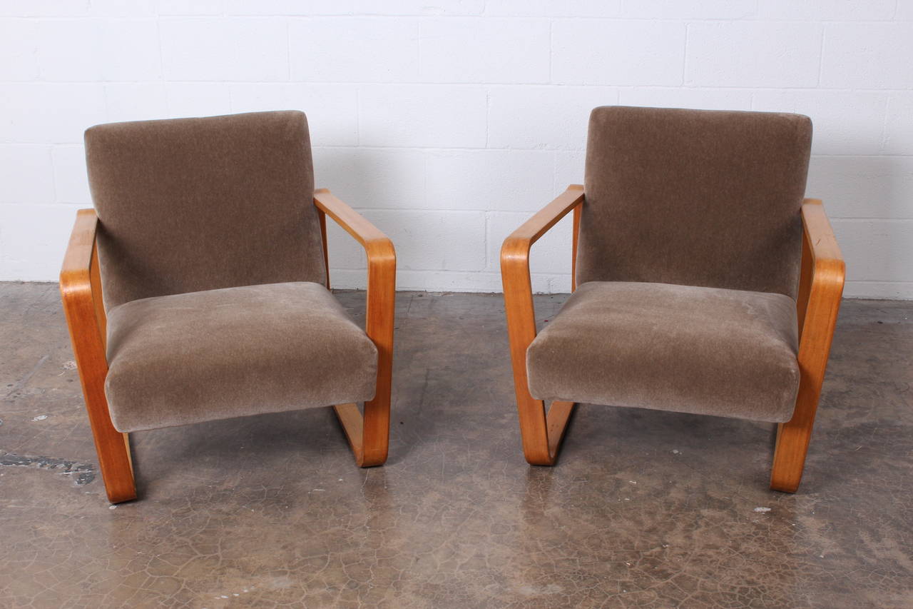 Pair of Tank Chairs by Edward Wormley for Dunbar 3