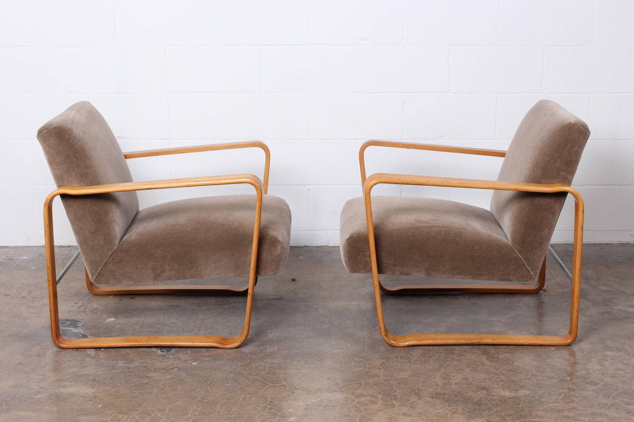 Pair of Tank Chairs by Edward Wormley for Dunbar 4