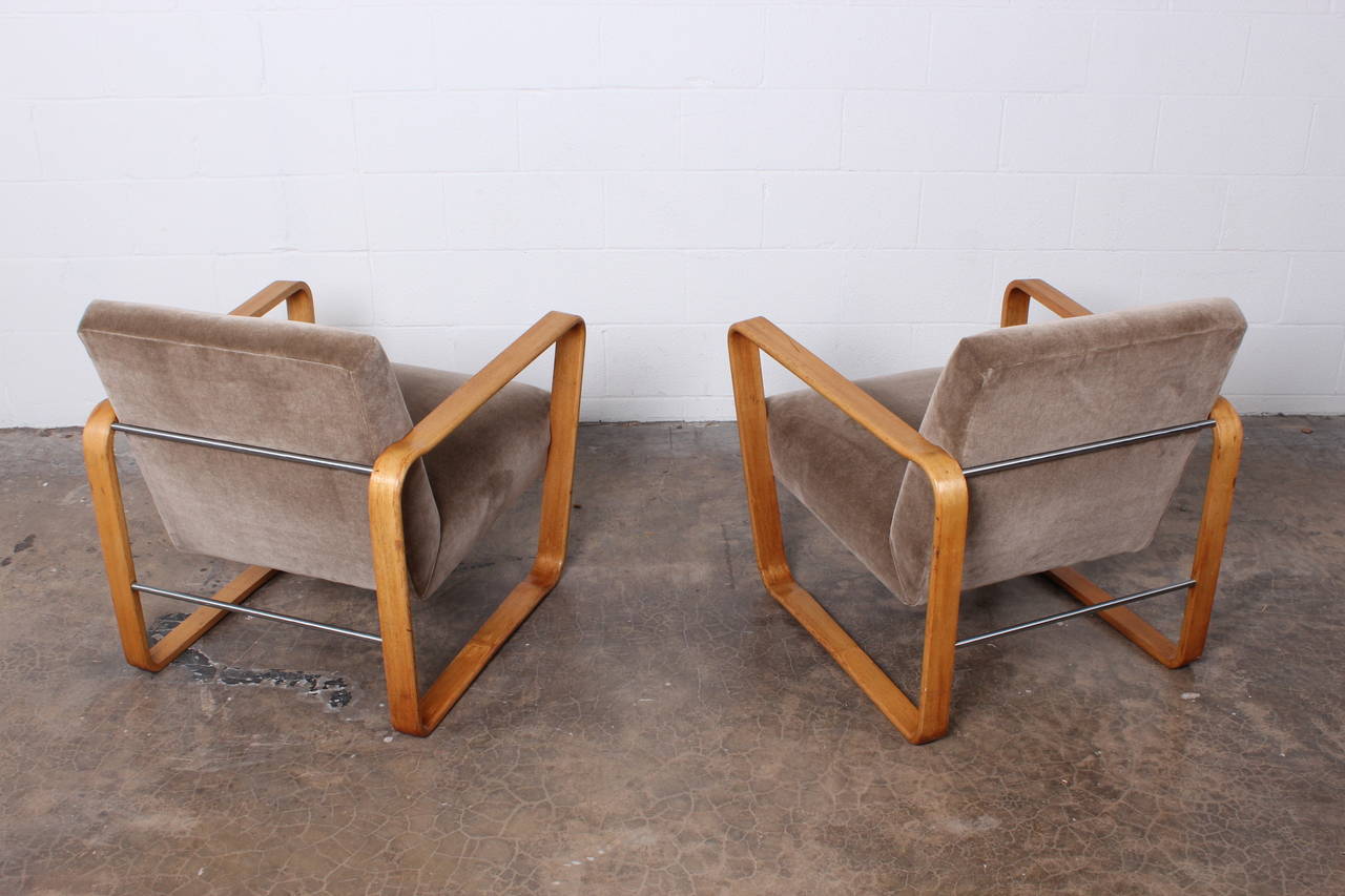 Pair of Tank Chairs by Edward Wormley for Dunbar 6