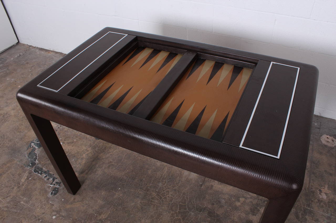Backgammon Game Table by Karl Springer 6