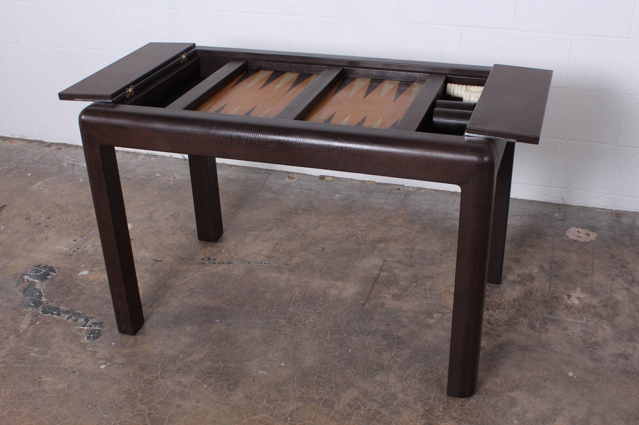 Backgammon Game Table by Karl Springer 4