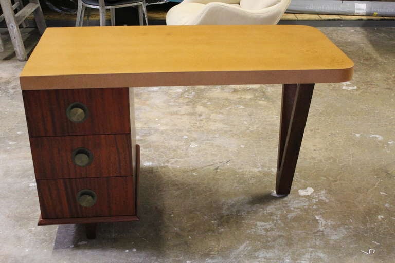 Mid-20th Century Cork Top Desk by Paul Frankl