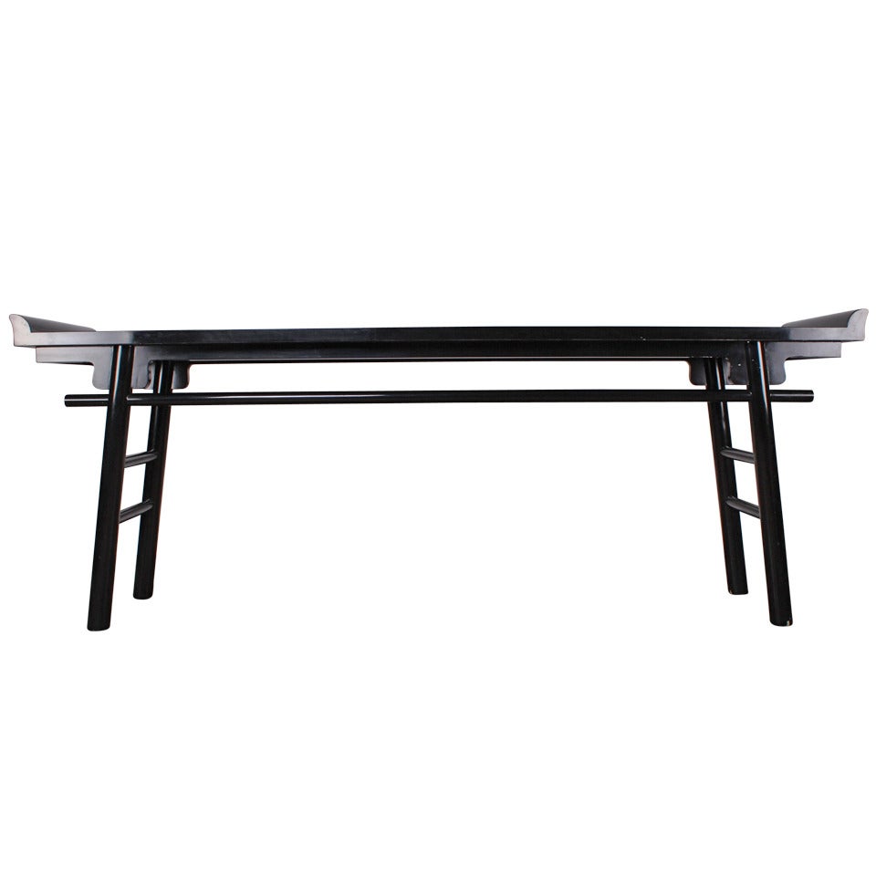 Large Lacquered Console Table by Karl Springer