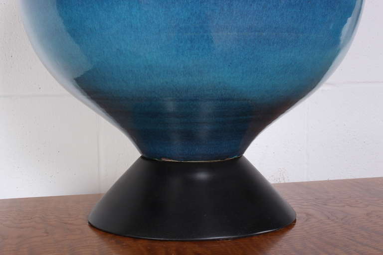 Pair of Large Ceramic Table Lamps 2