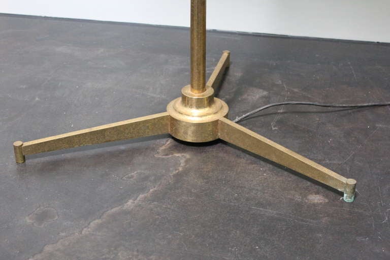 Brass Easel Lamp by Arredoluce In Good Condition In Dallas, TX