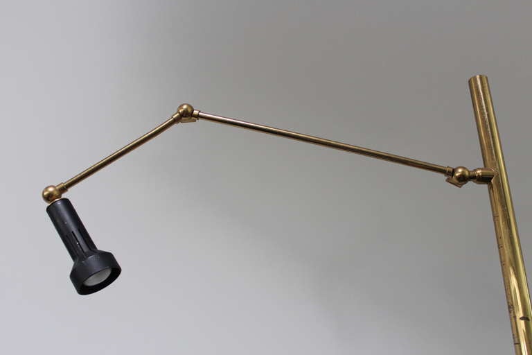 Brass Easel Lamp by Arredoluce 3