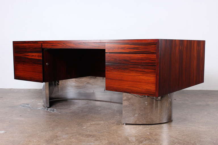 Mid-20th Century Rosewood Executive Desk