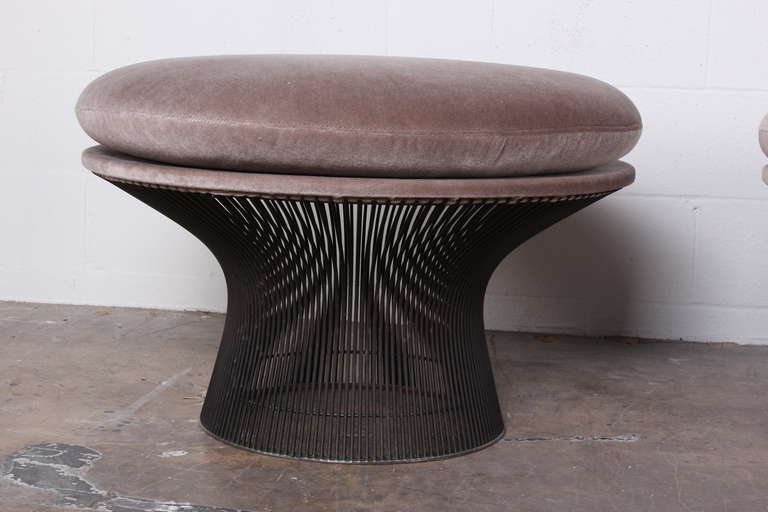 Large Bronze Ottoman by Warren Platner 1