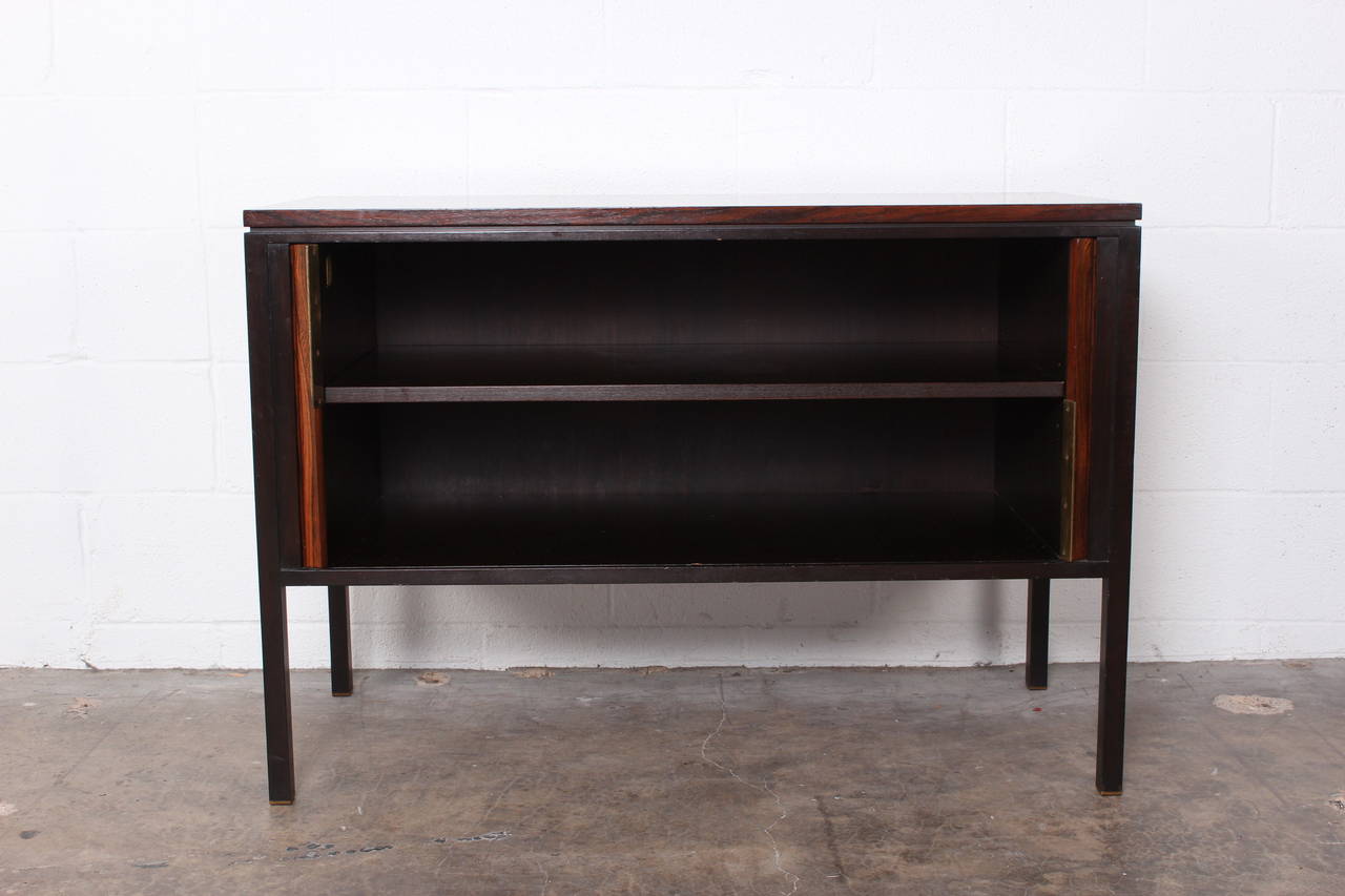 Rosewood Tambour Cabinet by Edward Wormley for Dunbar 3