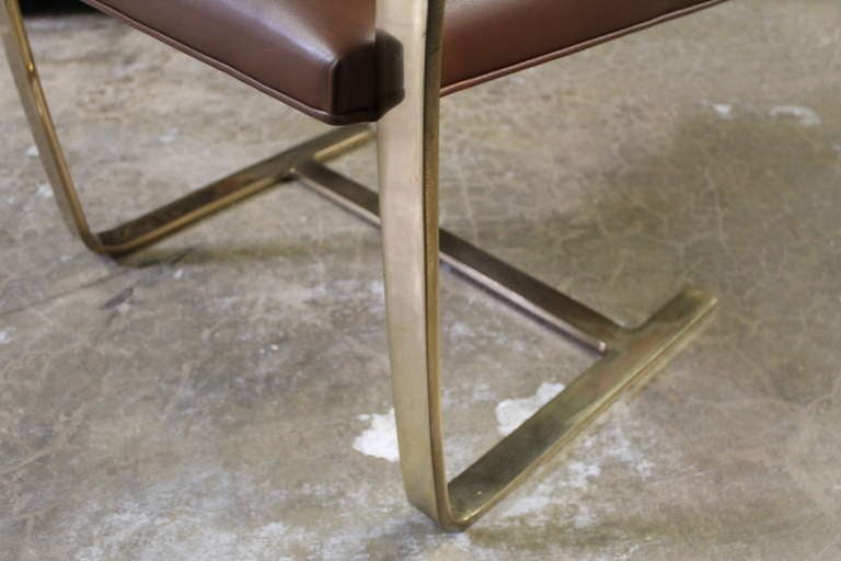 Mid-20th Century Bronze BRNO Chairs by Mies Van Der Rohe for Knoll