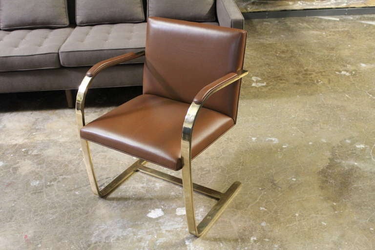 Bronze BRNO Chairs by Mies Van Der Rohe for Knoll 1