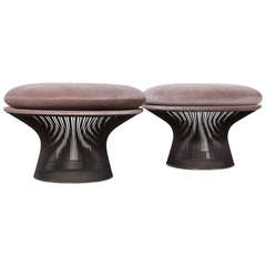 Large Bronze Ottoman by Warren Platner