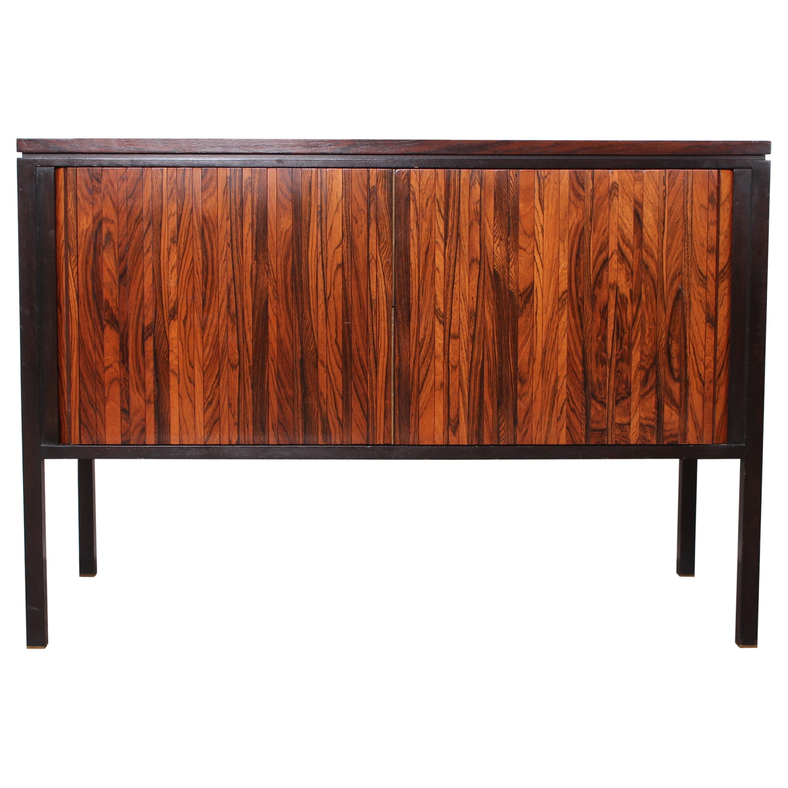 Rosewood Tambour Cabinet by Edward Wormley for Dunbar