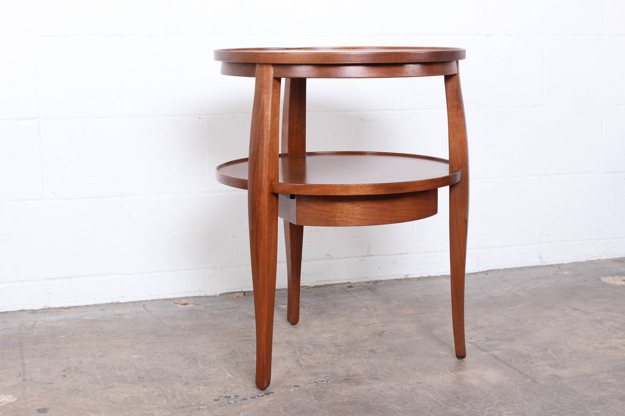 Two-Tier Side Table by Edward Wormley for Dunbar In Good Condition In Dallas, TX
