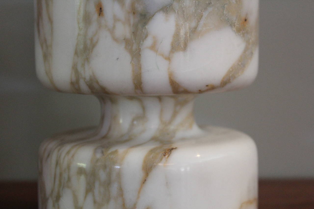 Pair of Marble Vases by Angelo Mangiarotti for Knoll 3