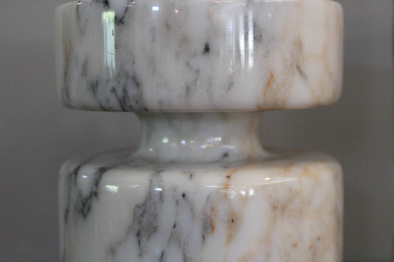 Pair of Marble Vases by Angelo Mangiarotti for Knoll 4