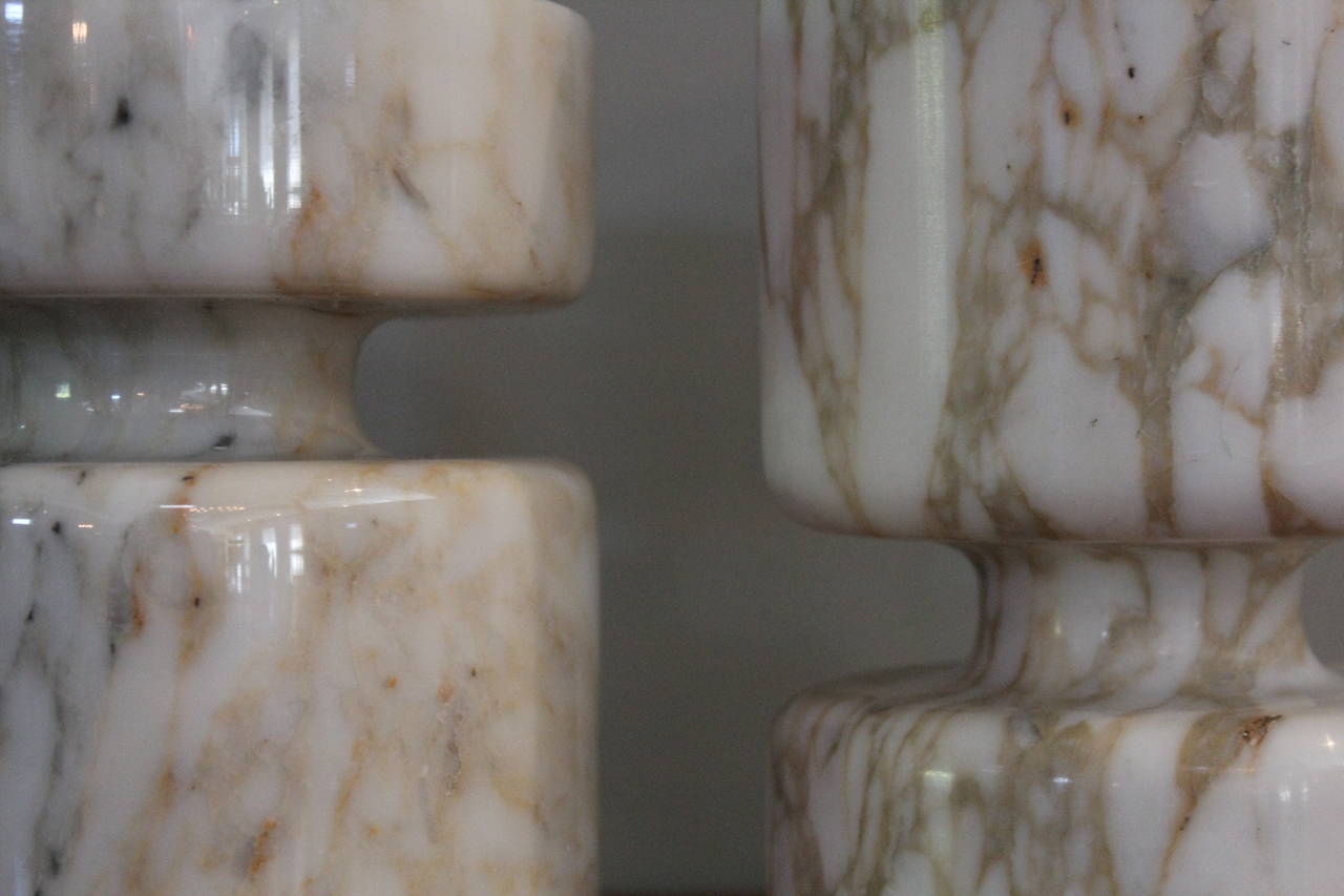 Pair of Marble Vases by Angelo Mangiarotti for Knoll 6