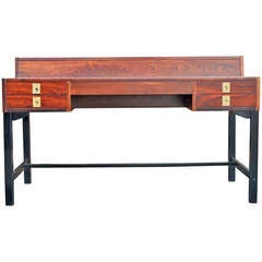 Rosewood Desk with Flip Top File Storage