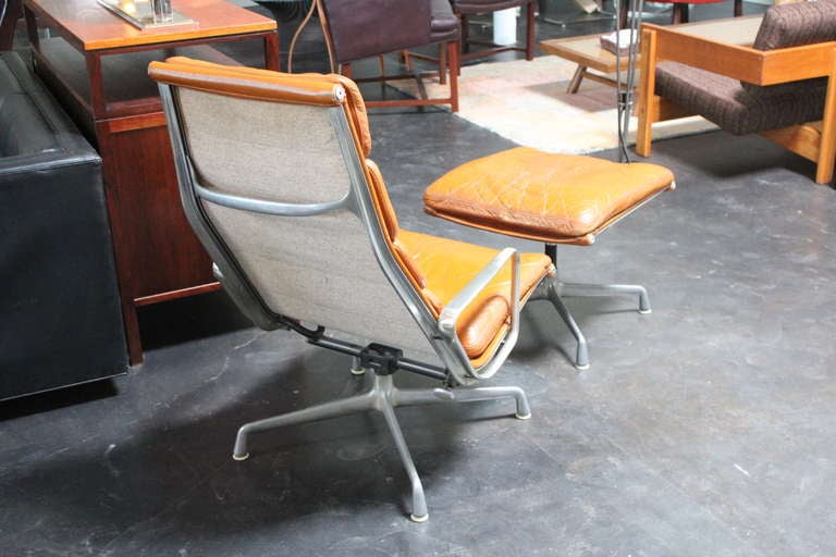 Soft Pad Lounge Chair and Ottoman by Charles Eames 2
