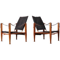 Pair of Safari Chairs by Kaare Klint