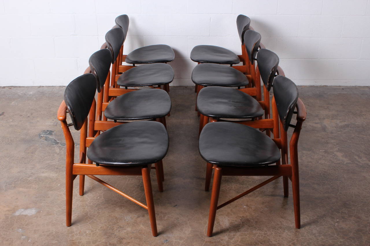 Eight Nv108 Dining Chairs by Finn Juhl 1