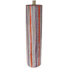 Raymor Striped Ceramic Table Lamp
