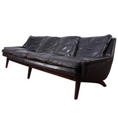 Leather Sofa by Illum Wikkelso