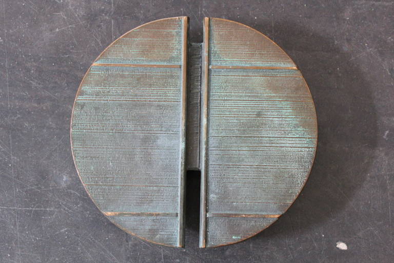 Pair of Large Bronze Door Handles at 1stDibs