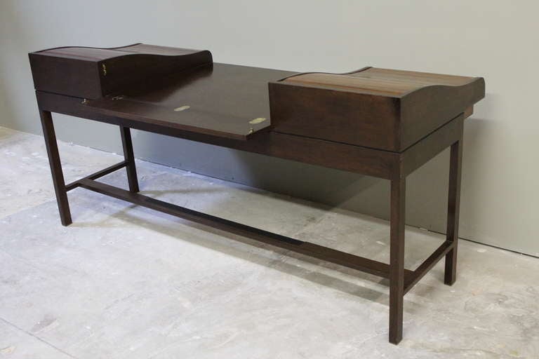 Rosewood Roll Top Desk by Edward Wormley for Dunbar 4