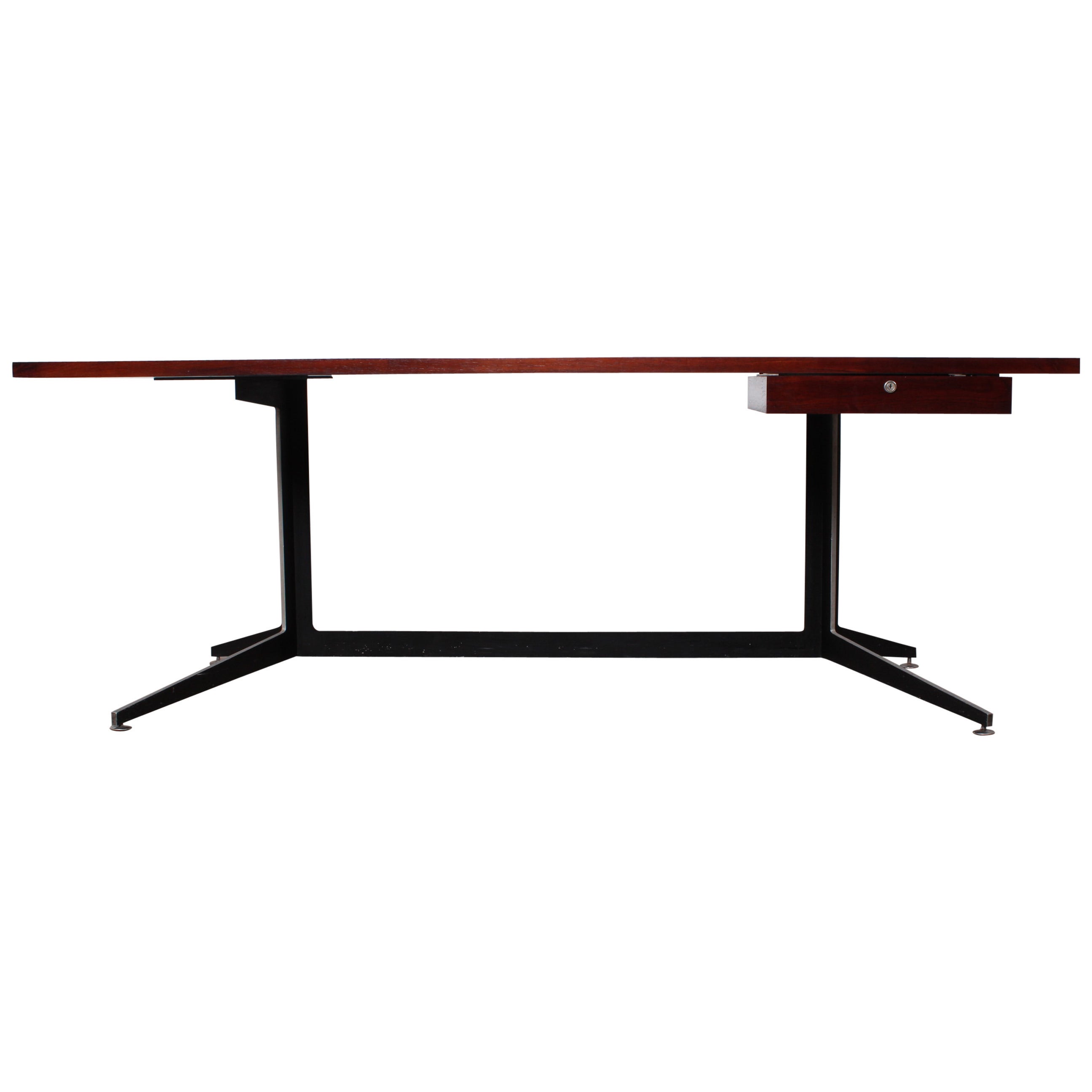 Rosewood Architectural Desk by Ward Bennett for Lehigh Furniture