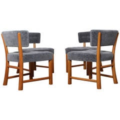 Set of Four Dining Chairs by Edward Wormley for Dunbar