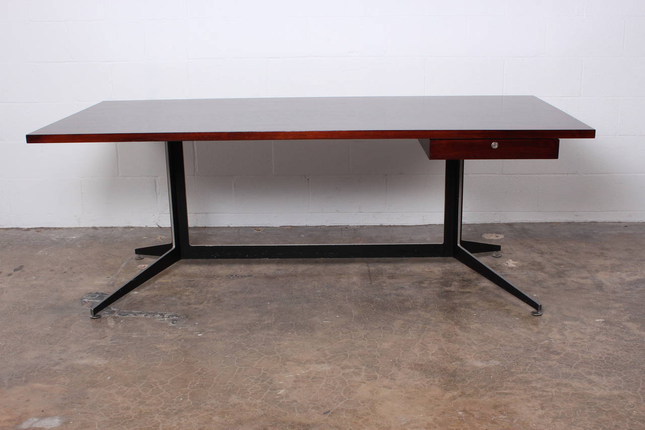 Mid-20th Century Rosewood Architectural Desk by Ward Bennett for Lehigh Furniture